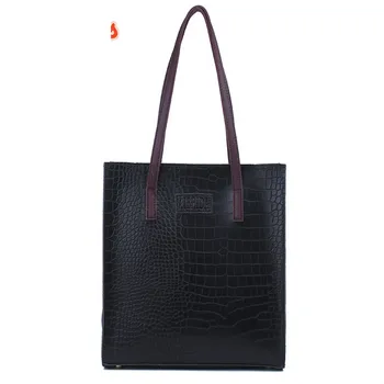 

ZZSLHL Vintage Crocodile Pattern Women Luxury Alligator Shoulder Crossbody Bags Designer Croc Pu Leather Women Flap