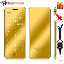 ULCOOL V66 Plus мобильный телефон 1,6" Супер Мини Ультратонкий Роскошный MP3 Bluetooth пылезащитный ударопрочный телефон