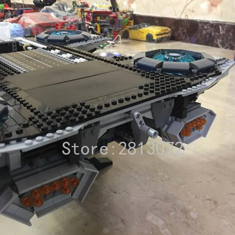 07043 супер герой щит Helicarrier 3057 шт модели строительные наборы блоки кирпичи мальчик игрушки совместимы с кино 76042