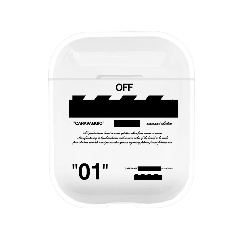 Жесткий чехол для Apple AirPods, чехол, беспроводной Bluetooth наушник, защитный чехол для Airpods, зарядная коробка, прозрачные чехлы - Цвет: Style 1