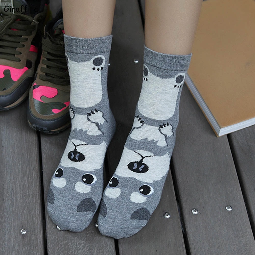 1Pair Lovely Dogs Cute Cartoon Sox Autumn Summer South Korean Women Fashion Tube Soks