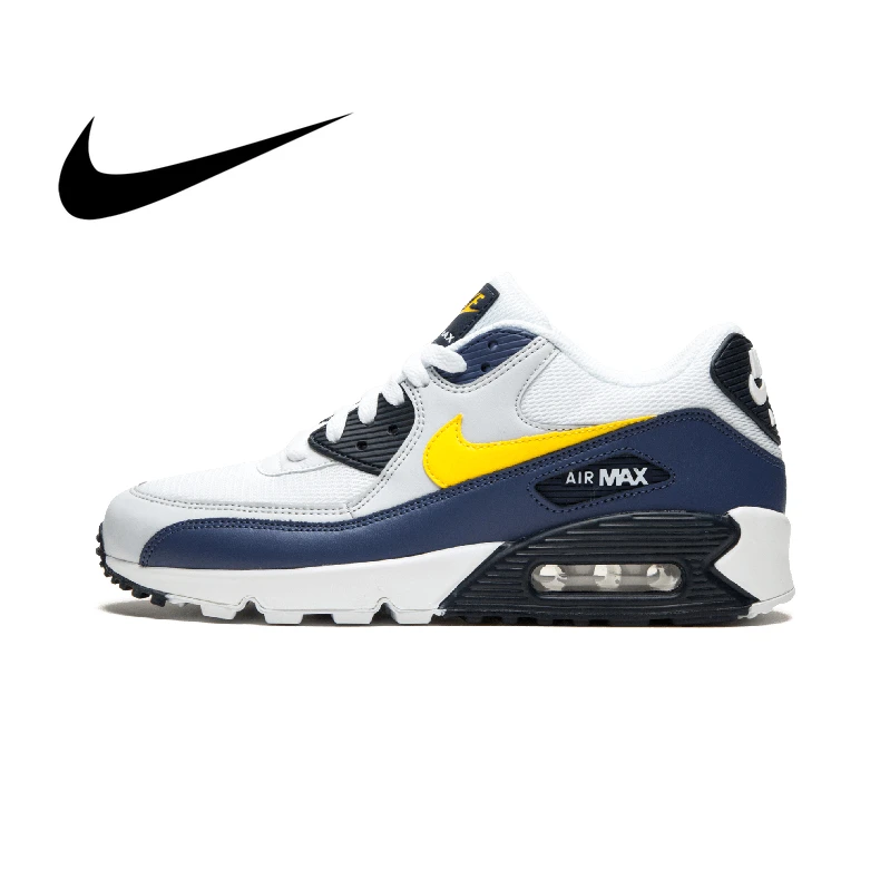 Original Authentic NIKE AIR MAX 90 ESSENTIAL Running Shoes for Men Fashion Comfortable Leisure Fitness Jogging Sneakers AJ1285