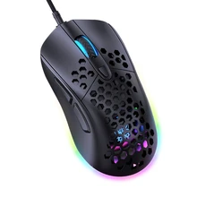 Leve escudo do favo de mel ergonômico mouse com fio usb luzes computador óptico mouse para escritório & casa desktop portátil