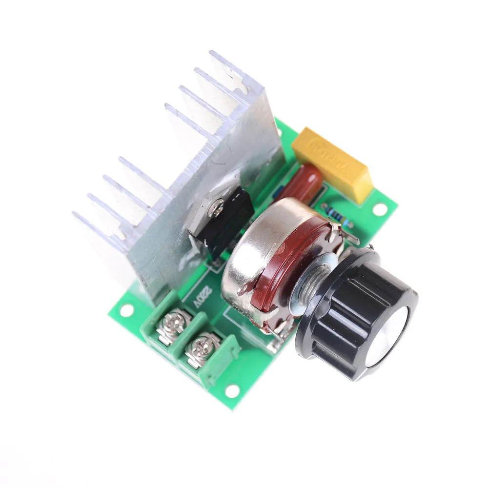 1PC AC 220V 3800W SCR Voltage Regulator Dimming Dimmers Speed Controller Thermostat R02 Drop Ship