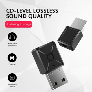 

Wireless Usb Bluetooth Adapter 5.0 Dongle Music Receiver Transmitter For Pc Computer Usb Bluetooth Adapter