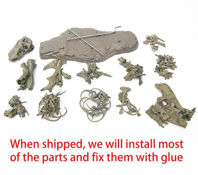 4D Animal Model Toys Simulation Large Dinosaur Fossil Tyrannosaurus Assemble The Skeleton Model Toys Stitching Toys 4