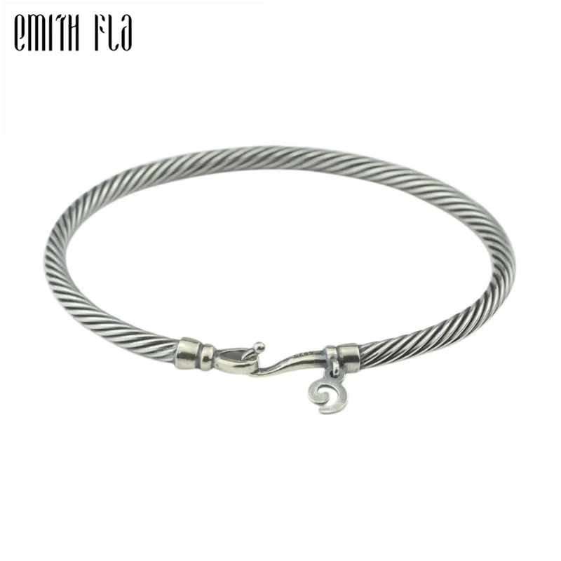 Подлинный 925 пробы Серебряный браслет-цепочка в виде змеи, модное ювелирное изделие для женщин и мужчин, бусины-замочки, Шарм, Подходит для европейских браслетов