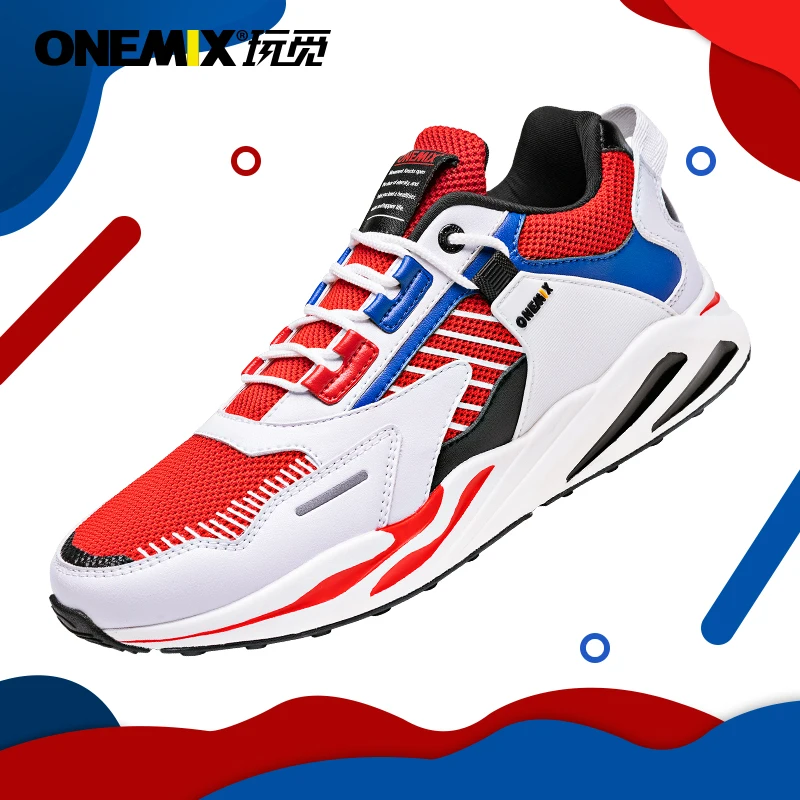 ONEMIX Lightweight Comfortable Sneakers Women Sport Shoes Fashion Breathable Walking Mix Color Running Men Shoes Women Sneaker