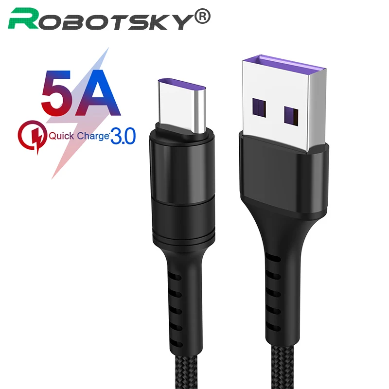 5A кабель USB Type C с функцией быстрой зарядки линии передачи данных смартфонов супер