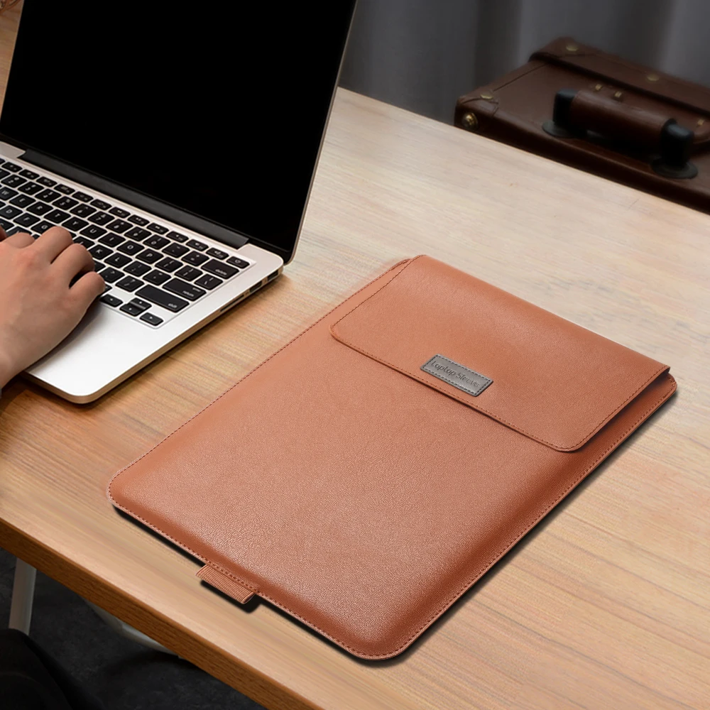 

PU Leather Sleeve Bag Case For Macbook Air Pro 13 Notebook Bag, For Apple Macbook Air Pro Retina 11 12 13 13.3 15 15.4 16 inch