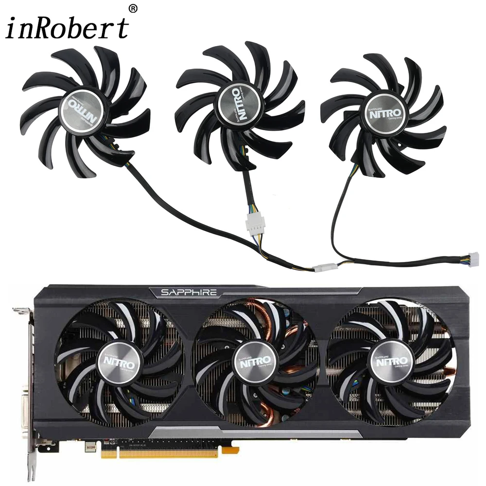 Новый 85 мм FDC10H12D9-C вентилятор охлаждения для видеокарты SAPPHIRE Radeon NITRO R9 280X 290 290X 390 390X