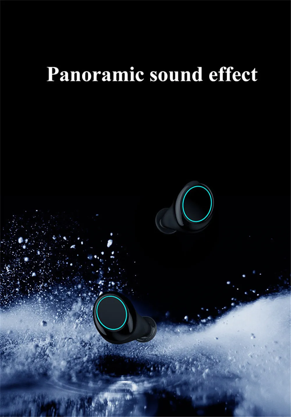 Беспроводное управление отпечатком пальца, Bluetooth 5,0, наушники TWS HiFi 6D, стерео гарнитура, дисплей батареи, наушники для мобильного телефона