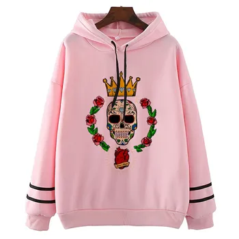 

Morte Crown Skull 2020 Hoodies Girl Hoodies Hip Hop Womens d Harajuku Fashion Hoodiess Casual Hoodies 90S