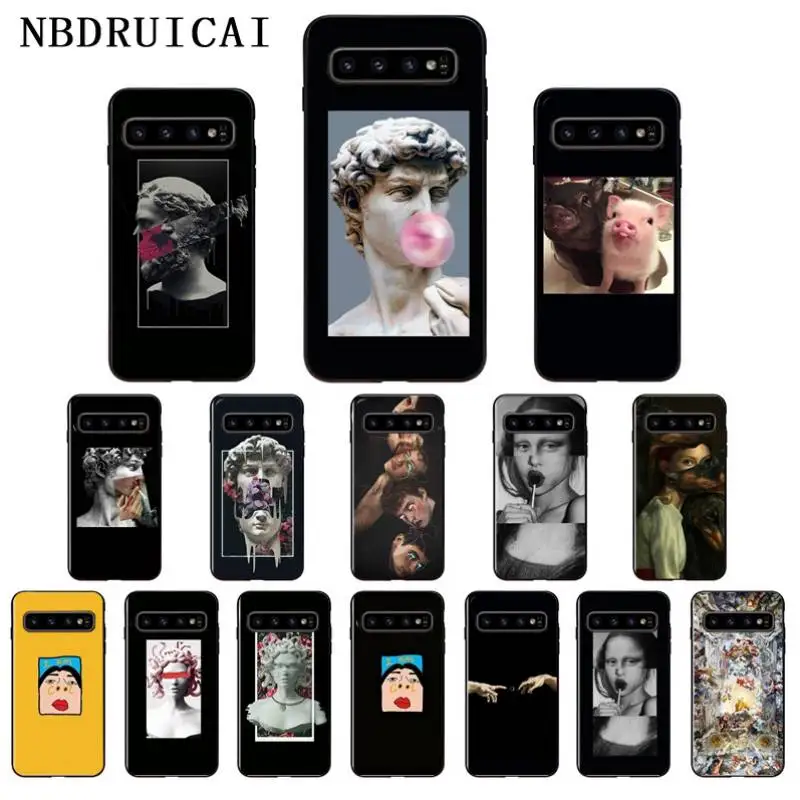 

NBDRUICAI Mona Lisa Art David Soft Silicone Phone Case Cover for Samsung S9 plus S5 S6 edge plus S7 edge S8 plus S10 E S10 plus