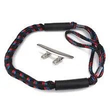 1,2 м длина эластичный причал веревка Морская Лодка док-станция Выдвижная линия швартовки веревка с нержавеющая сталь лодка бутсы аксессуары