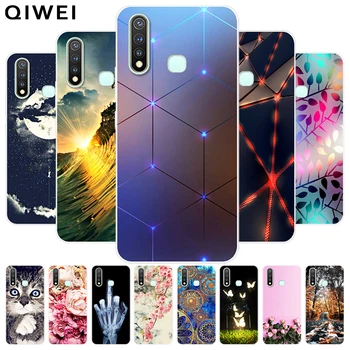 Перейти на Алиэкспресс и купить Чехол для Vivo Y19, милый модный Мягкий ТПУ чехол-накладка 6,53 дюйма для Vivo Y 19 / Y5S/U3, чехол для телефона s, силиконовый чехол для Vivo Y5s Y 5s