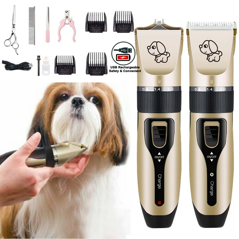 Rechargeable Low noise Cat Dog Hair Trimmer Electrical Pet Hair Clipper  Remover Cutter Grooming Pets Hair Cut Dropshipping|Đồ Tỉa Lông Chó| -  AliExpress
