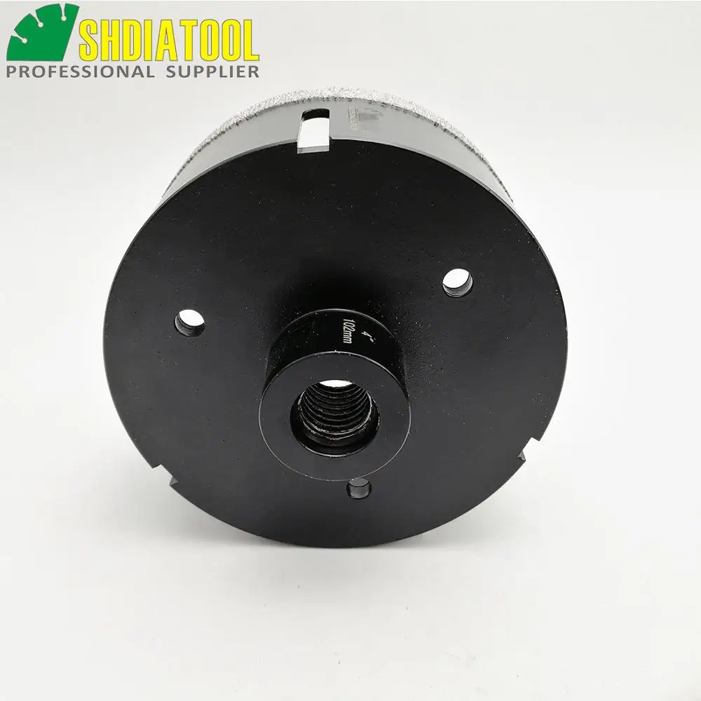 Diameter 102mm 4" Vacuum brazed diamond Dry drilling bits  5/8-11 connection drill core bits for grantie marble tile