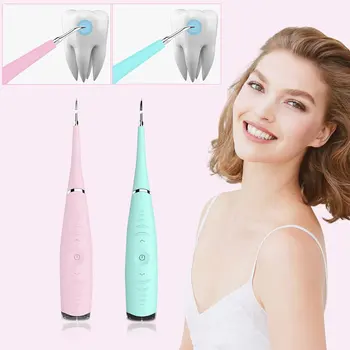 

Electric Sonic Dental Scaler Tooth Calculus Remover Tooth Stains Tartar Tool Dentist Whiten Teeth Whitening Health Hygiene white