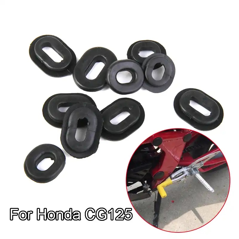 10x Motorcycle Rubber Grommets Kit Bolt Assortment For Honda for Yamaha for Suzuki Fairing Bolt