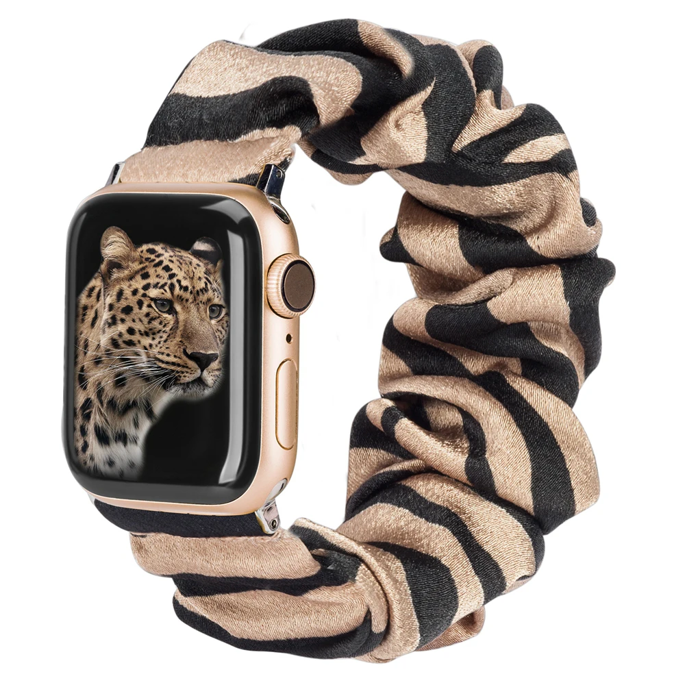 Женский/Женский резной ремешок для apple watch 5 band 40 мм 44 эластичный браслет series 4 3 2