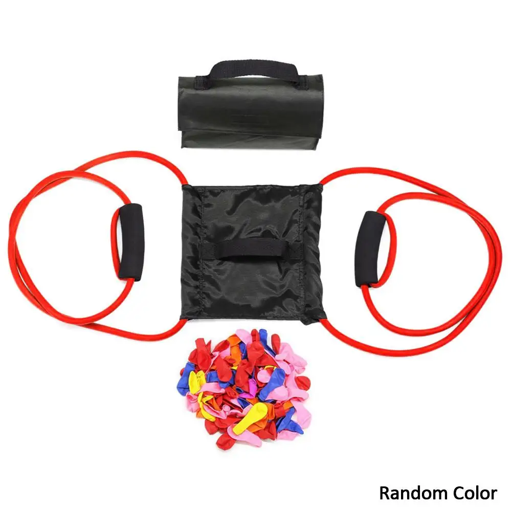 

Outdoor Water Balloon Launcher Heavy Duty Water Polo Elastic Launch Single Launcher Random Color Includes 100 Water Balloons