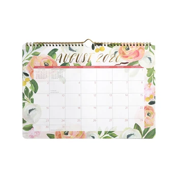 

2021 Desk Calendar Elegant Desk Wall Calendar with Classic Floral Decoration DJA88