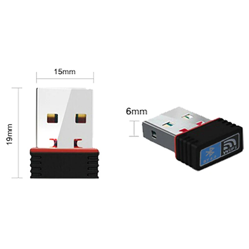 Двухфункциональная беспроводная сетевая карта BT4.0 Mini USB WIFI Bluetooth 3G 4G для ноутбука