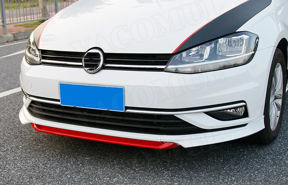 3 шт./компл. передний бампер спойлер для VW Volkswagen Golf MK7.5 стандарт не для GTI насадка из АБС-пластика защита для подбородка Лопата