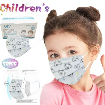 

50 Pcs Disposable Mask For Face Adult Breathable Non-Woven Face Masks For Germ Protection For Adults Mascarillas Flag Bandana