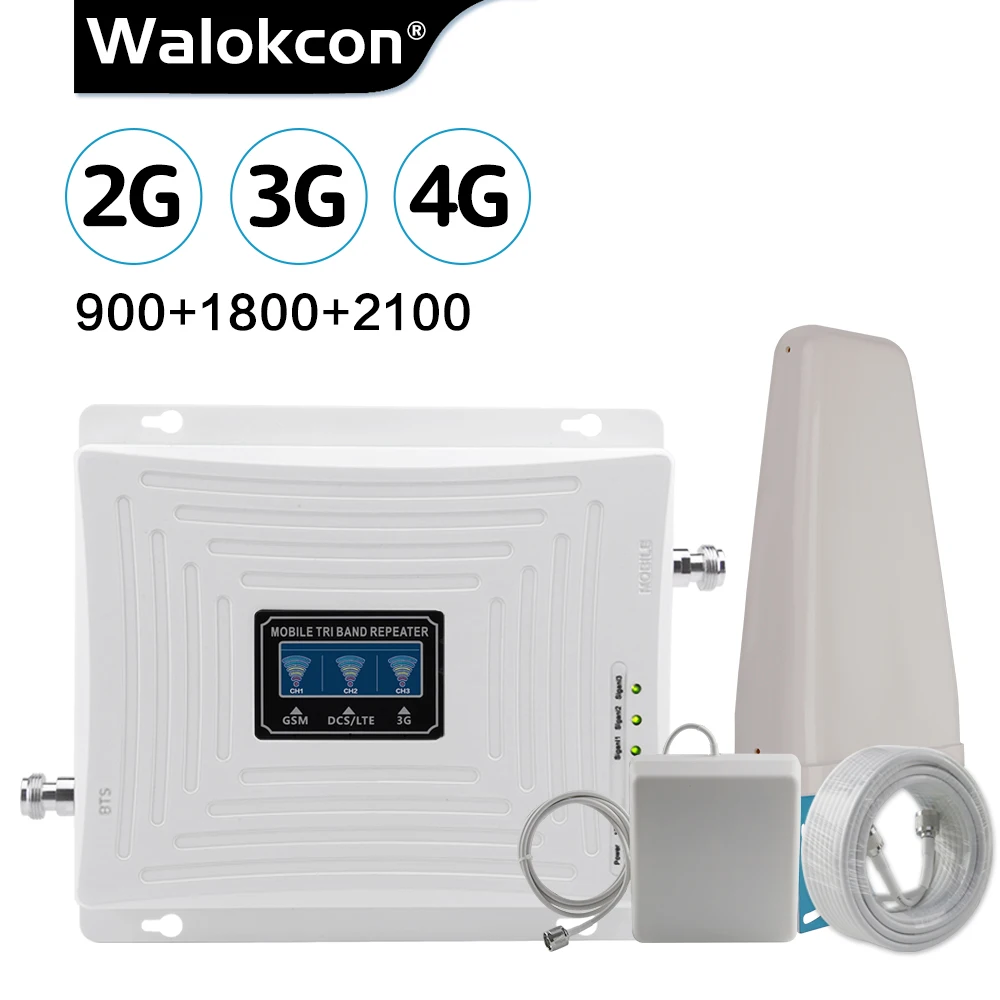 Усилитель сотовой связи GSM 2g 3g 4g ретранслятор 900 1800 2100 LTE Интернет усилитель