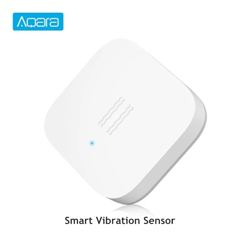 Tanie Aqara inteligentny czujnik wibracji ZigBee bezprzewodowy Alarm wykrywania wibracji Monitor czujnik wstrząsów wbudowany Gyro dla Mi aplikacja domowa
