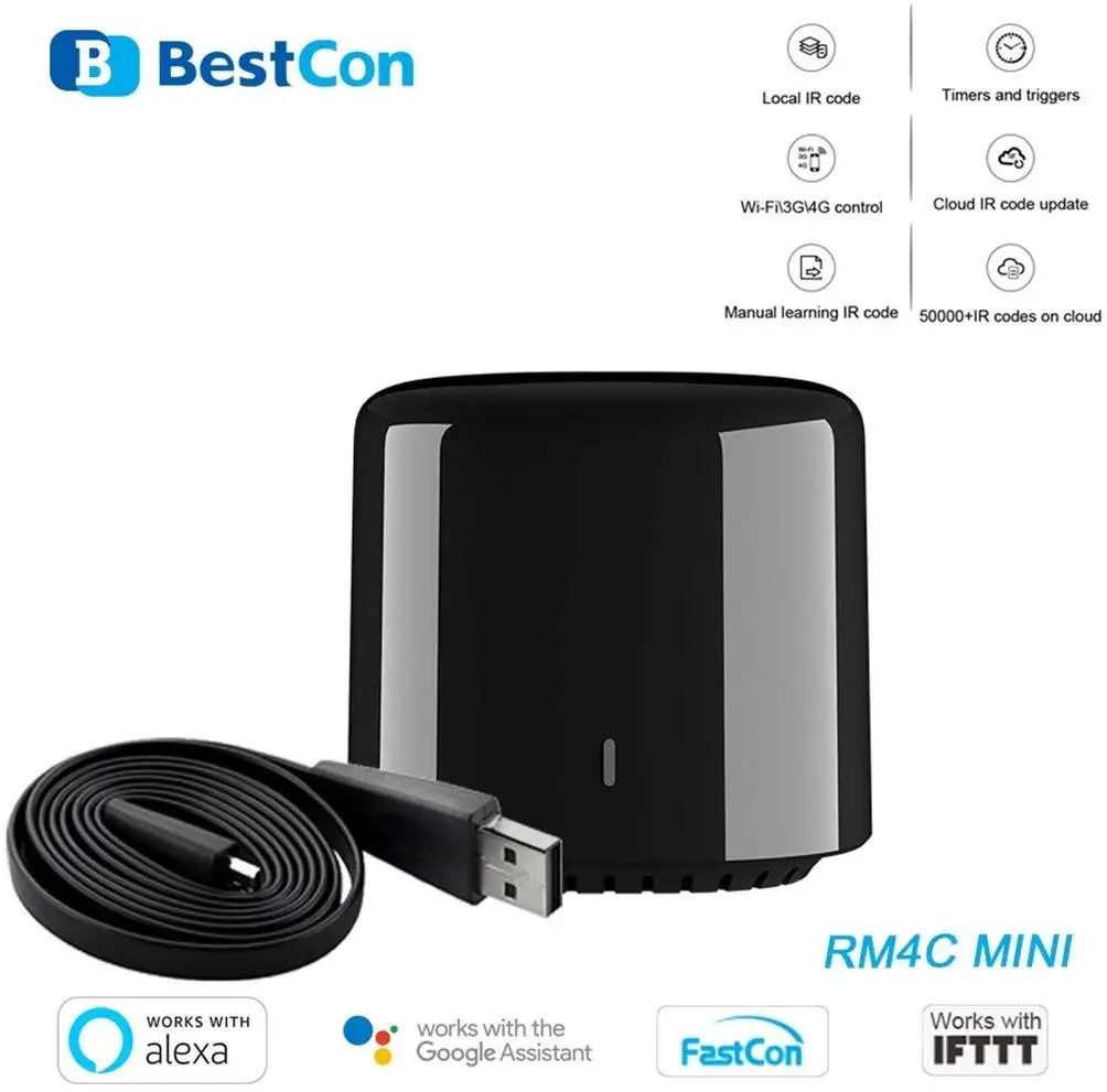 Smart Home Automation WiFi/IR/4G Wireless Controller for Broadlink RM4C Mini HOT