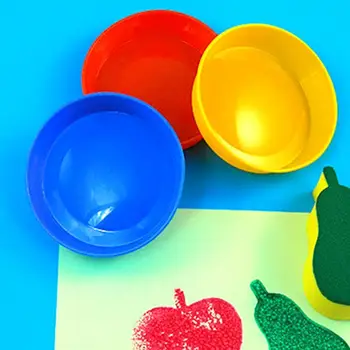 

1 Set Of Palettes (4) Color Plastic Painting Palettes Brand For Students 100% Love Art Who Product New G8P8