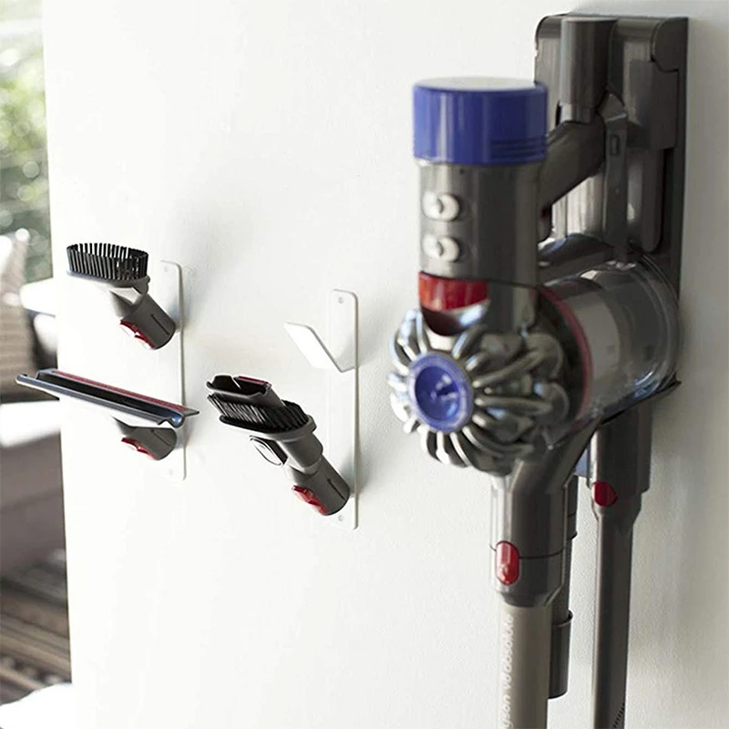 Docks Station Wall Mount Accessory Stick Holders Fit for Dyson V11 V10 V8 V7 V6 Cordless Vacuum Cleaner Attachment, Self Adhes