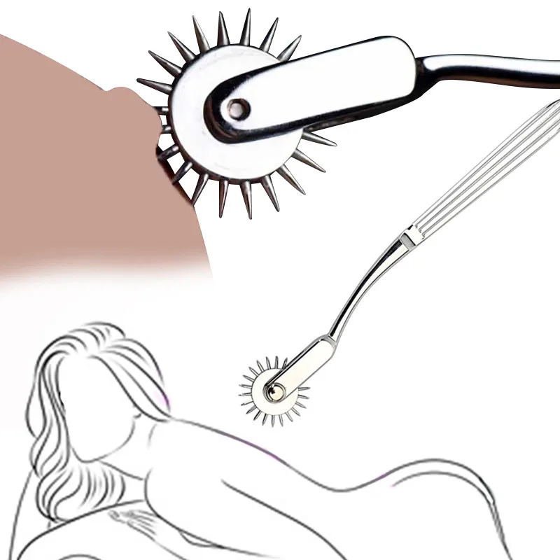 BDSM Bondage Erwachsene Spiele Sex Spielzeug Für Frau Männer Paare Nippel Kickler Metall Rad Slave Fetisch Klitoris Penis Haut Stimulator 1