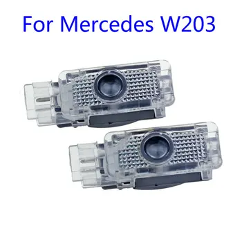 

2X Led Car Door Welcome Light Logo Projector Laser For Mercedes Benz W203 C Class AMG 2001-2007 SLK CLK SLR R171 R199 W209 W240