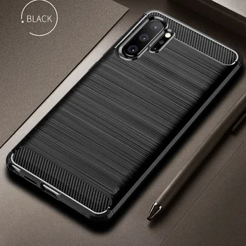 

For Samsung Galaxy Note 10 Plus Case Carbon Fiber Cover Shockproof Phone Case For Samsung Note 10+ Cover Full Protection Bumper