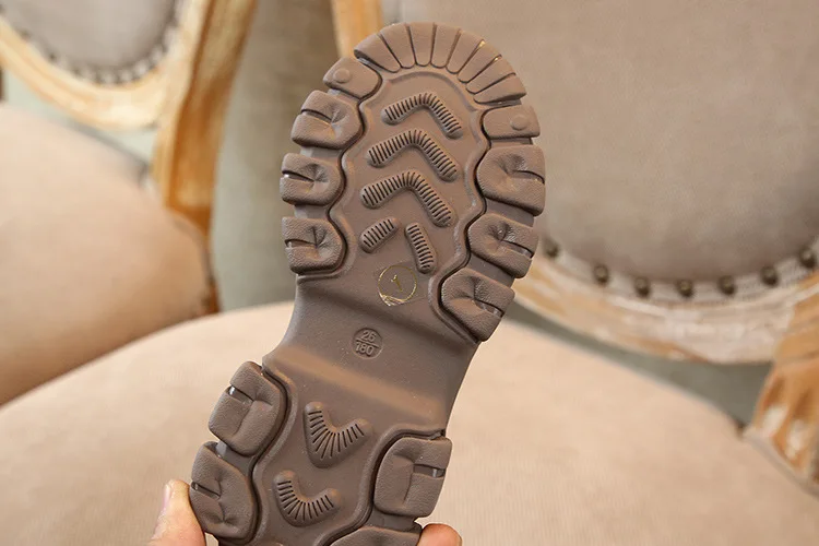 New high quality Genuine leather Girls Long Snow Boots 21-37 Winter Martin boots for Plush Warm Shoes for girls kids Sport Shoes