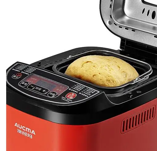 china AUCMA household bread maker 2in1 AMB-206 dough noodle home  diy jam yogurt cake steamed bread machine 500-750g red Toaster 5