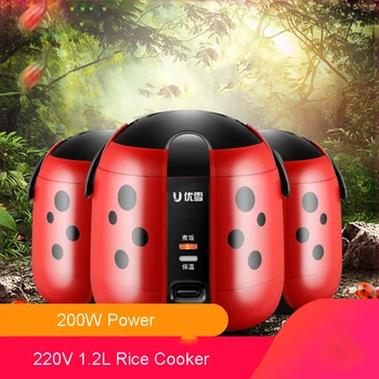 

1.2L 220V Cooking Fast Mini Rice Cooker Portable Rice Cooker Household Food Warm for Cooking Stewing Soup with EU Plug