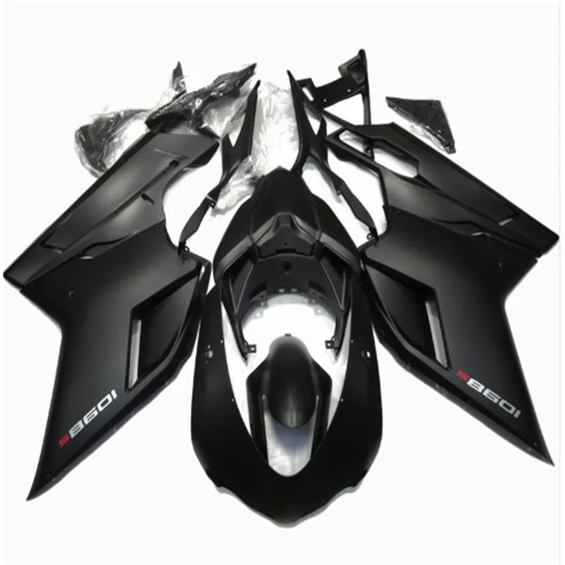 Лидер продаж комплект обтекателей для поездок на мотоцикле Ducati 848 1098 1198 07 08 09 10 11 черный Обтекатели 848 1198 2007-2011