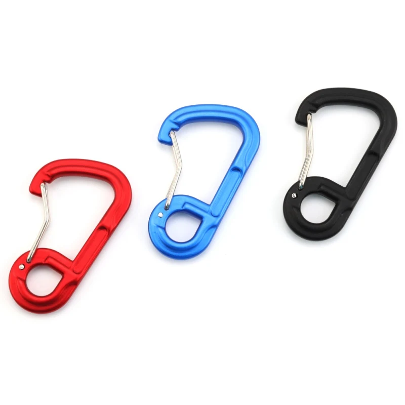 

Aluminum Hooks Lock D-Shape Carabiner Clip Quick-release Key Chain Buckle Snap Hook Outdoor Travel Climbing Buckle EDC