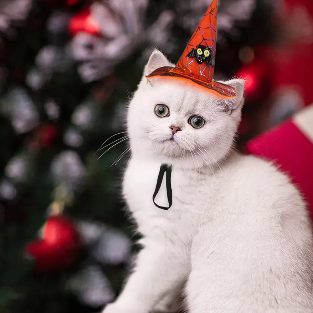 

Decorative Pet Cat Hat Halloween Funny Pet Headwear for Kitten Puppy Dog Hat Cap for Cosplay Party Pet Accessories for Dogs/Cats