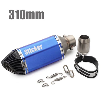 

310mm 370mm 470mm Racing Universal Motorcycle Exhaust Muffler Pipe Scooter For FZ6 CBR250 CB600 MT07 ATV Dirt Pit Bike 38-51mm