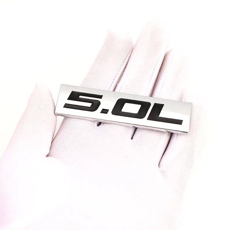 3D Metal Car Emblem Trunk Sticker Decal for BMW CHEVROLET FORD DODGE TOYOTA HONDA GMC Audi Hyundai 4.0L 4.6L 4.7L 5.0L 5.3L 5.7L