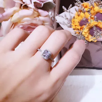 

YTF203 925silver Classic Enaagement Ring White Cubic Zircon Female Women Weding Band Rings Jewelry