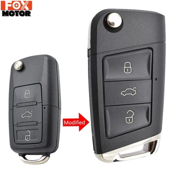 

Modified Car Remote Key Shell Case For VW Golf Jetta Polo Beetle Eos Caddy Scirocco Sharan Tiguan Touran Bora Passat 3 Button