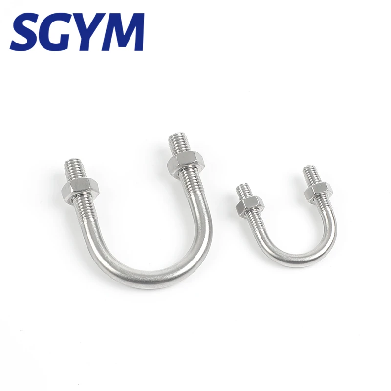 1PCS M6 M8 M10 M12 304 Edelstahl Clamp U Bolzen U-förmigen Schraube U-förmigen  Schnalle bolzen U-förmigen Rohr Clamp Schraube Bolzen Verschluss -  AliExpress