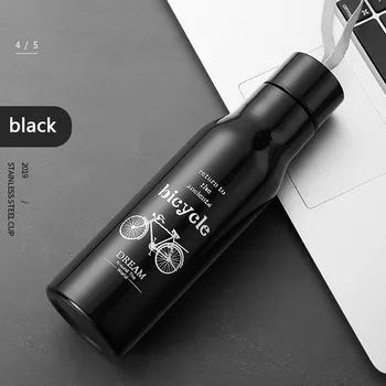 

portable Water bottle Stainless Steel Outdoor Summer Sling Sports Pot 600ML Juice Milk home Sports Drinkware kettle #35